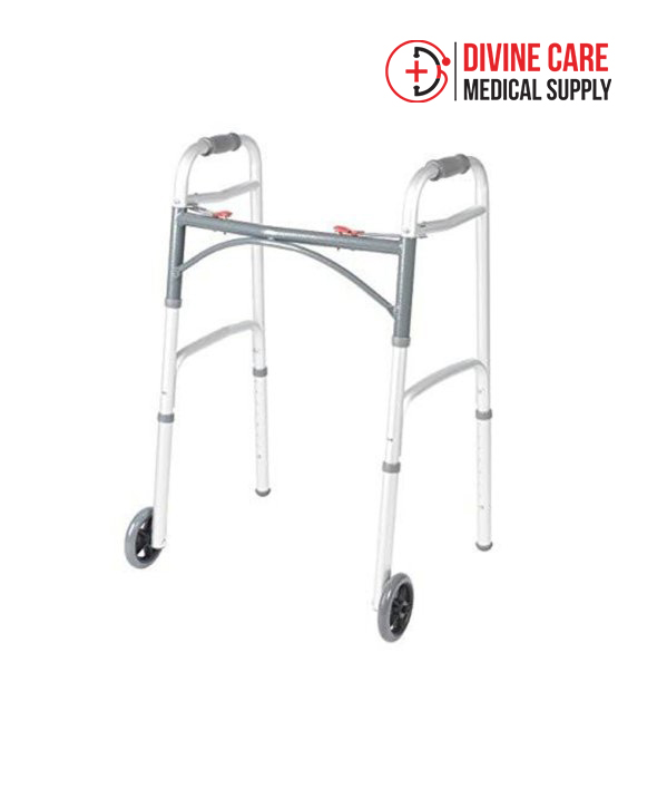 folding-walker-deluxe-w-front-5-wheels-and-glides