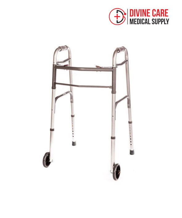 folding-walker-deluxe-w-front-5-wheels-and-glides