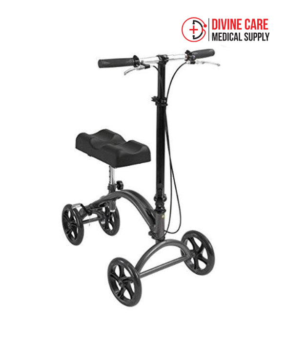 knee-walker-scooter-steerable-w-handle-brake-and-basket